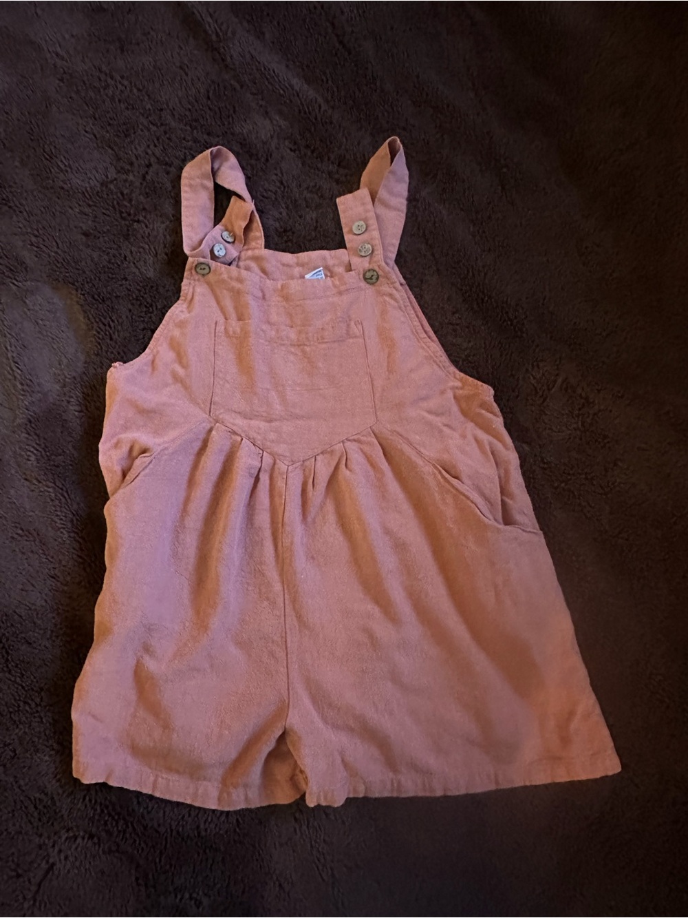 ANRABESS Terracotta Shortalls Jumper Boho Cottagecore